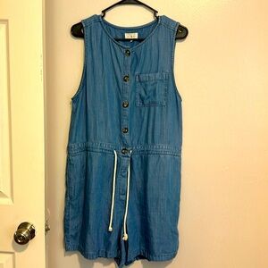 Lou and grey chambray romper